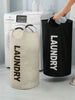 Extra Large High Quality Laundry Basket With Soft Padded Handles - Fabric Laundry Hamper, Foldable Round Basket, Suitable For Various Room Types, Casual Style Clothes Storage Box, Laundry Accessories, Laundry Basket